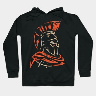 Warrior From Sparta Spartan Vintage Illustration Hoodie